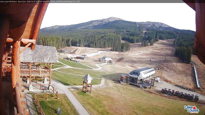 Webcam Lake Louise: Front Side - Whitehorn Summit