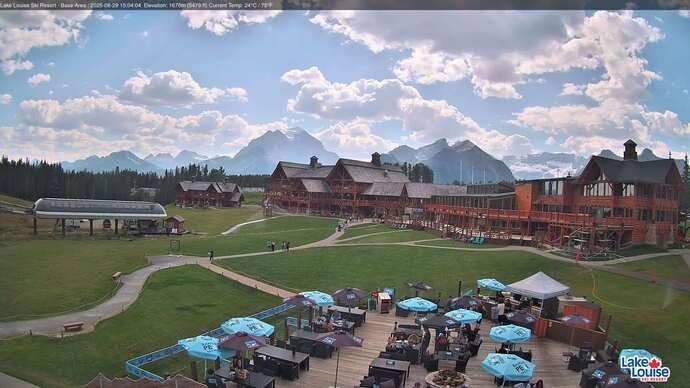 Webcam Lake Louise: Lodge of ten peaks
