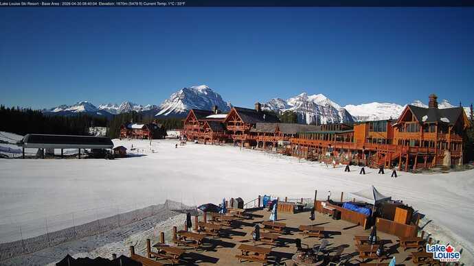 Webcam Lake Louise: Lodge of ten peaks