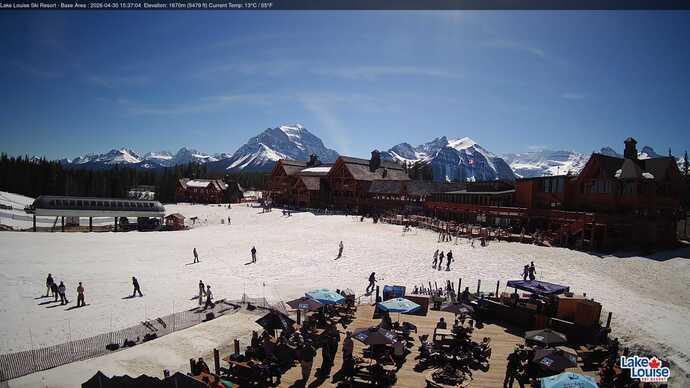Webcam Lake Louise: Lodge of ten peaks