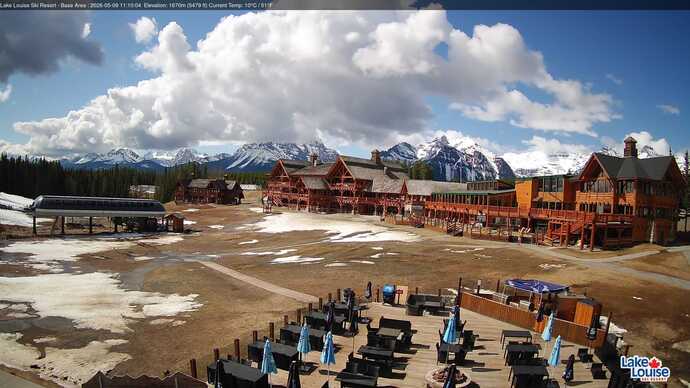 Webcam Lake Louise: Lodge of ten peaks