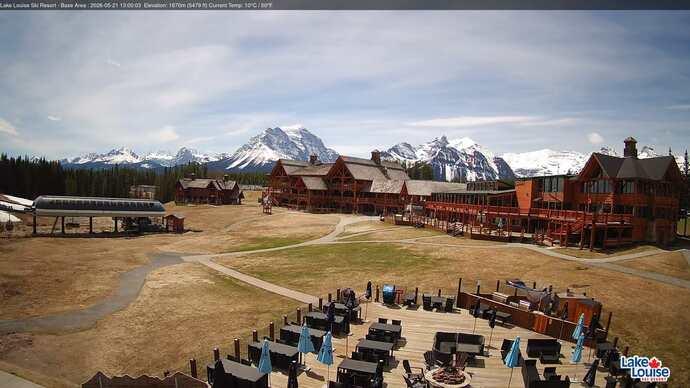 Webcam Lake Louise: Lodge of ten peaks