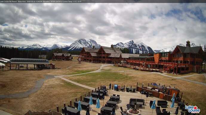 Webcam Lake Louise: Lodge of ten peaks