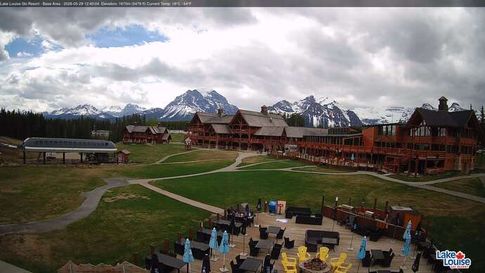 Webcam Lake Louise: Lodge of ten peaks