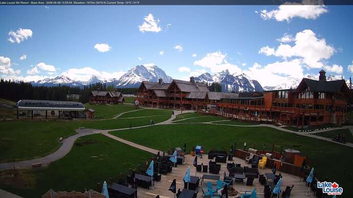 Webcam Lake Louise: Lodge of ten peaks