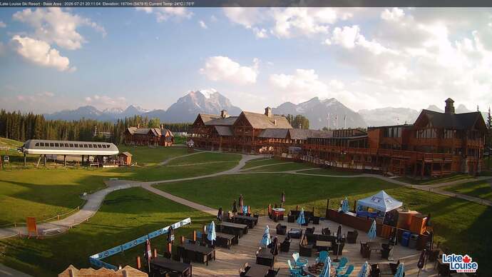 Webcam Lake Louise: Lodge of ten peaks