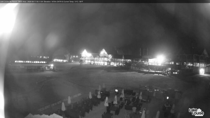 Webcam Lake Louise: Lodge of ten peaks