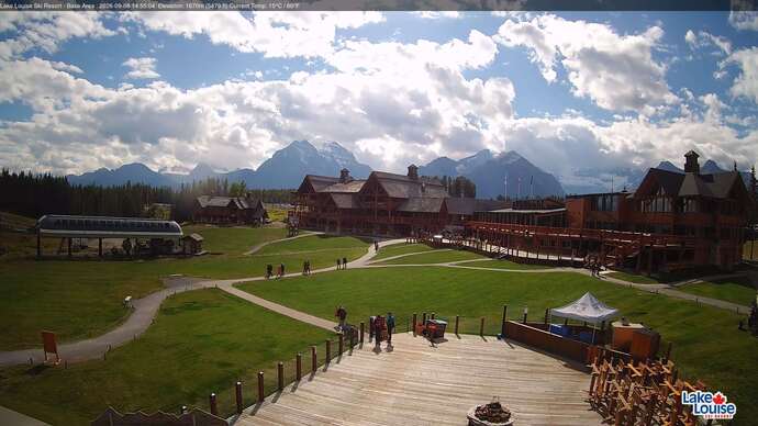 Webcam Lake Louise: Lodge of ten peaks