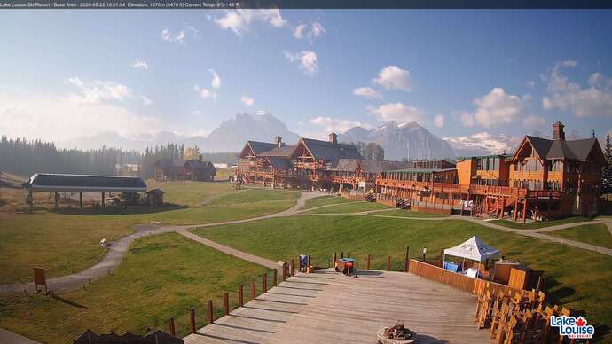 Webcam Lake Louise: Lodge of ten peaks