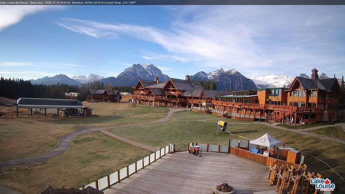 Webcam Lake Louise: Lodge of ten peaks