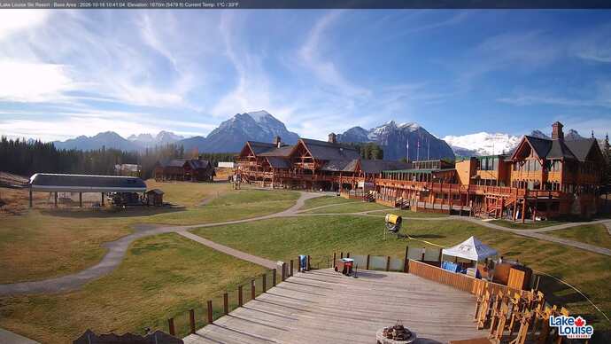 Webcam Lake Louise: Lodge of ten peaks