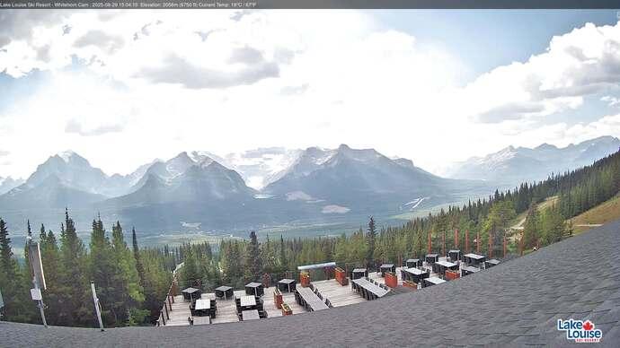 Webcam Lake Louise: Whitehorn Bistro Patio