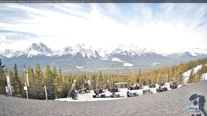 Webcam Lake Louise: Whitehorn Bistro Patio