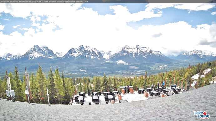 Webcam Lake Louise: Whitehorn Bistro Patio