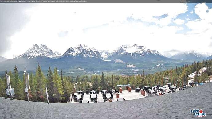 Webcam Lake Louise: Whitehorn Bistro Patio