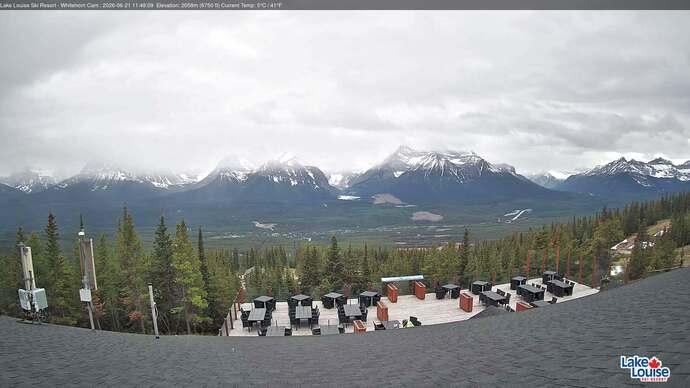 Webcam Lake Louise: Whitehorn Bistro Patio