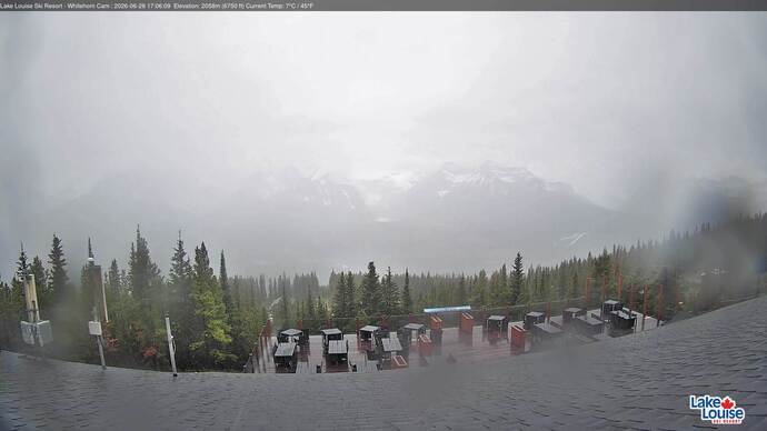 Webcam Lake Louise: Whitehorn Bistro Patio