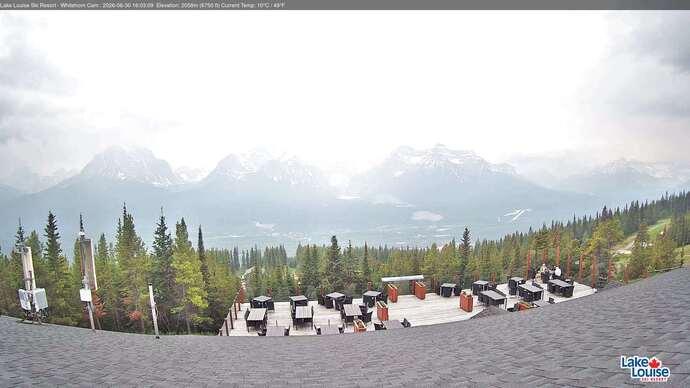 Webcam Lake Louise: Whitehorn Bistro Patio
