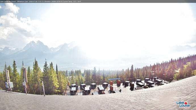 Webcam Lake Louise: Whitehorn Bistro Patio