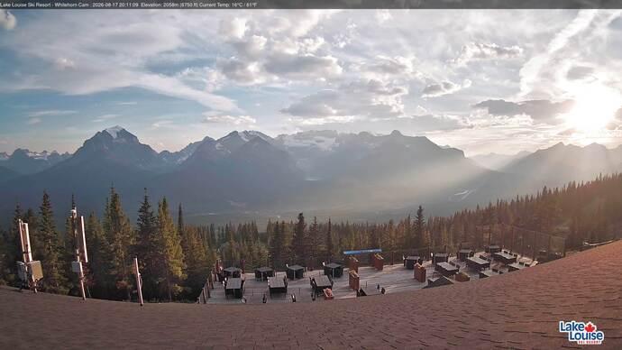 Webcam Lake Louise: Whitehorn Bistro Patio