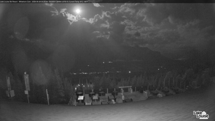 Webcam Lake Louise: Whitehorn Bistro Patio