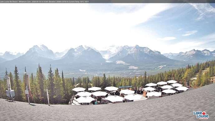 Webcam Lake Louise: Whitehorn Bistro Patio