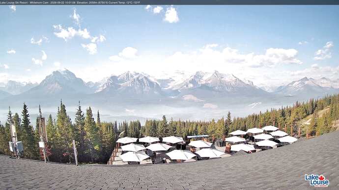 Webcam Lake Louise: Whitehorn Bistro Patio