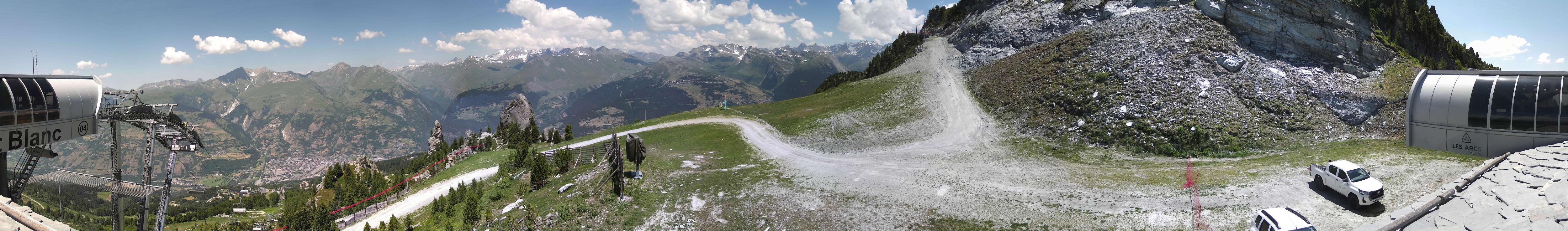 Webcam Les Arcs: MontBlanc 1600m