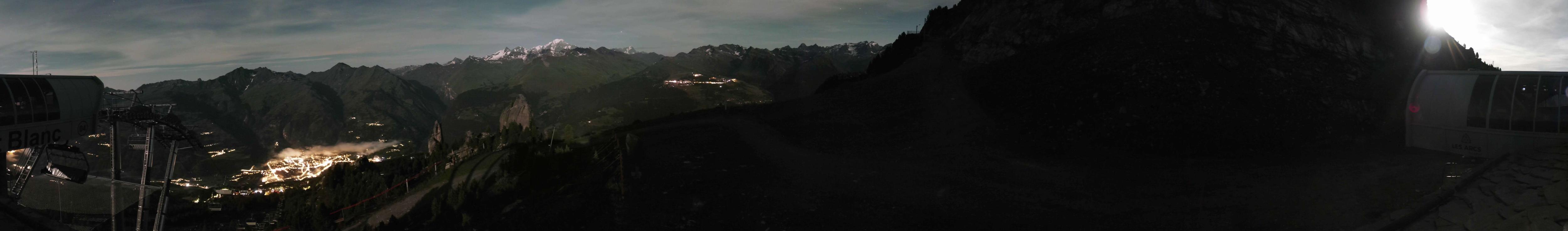 Webcam Les Arcs: MontBlanc 1600m