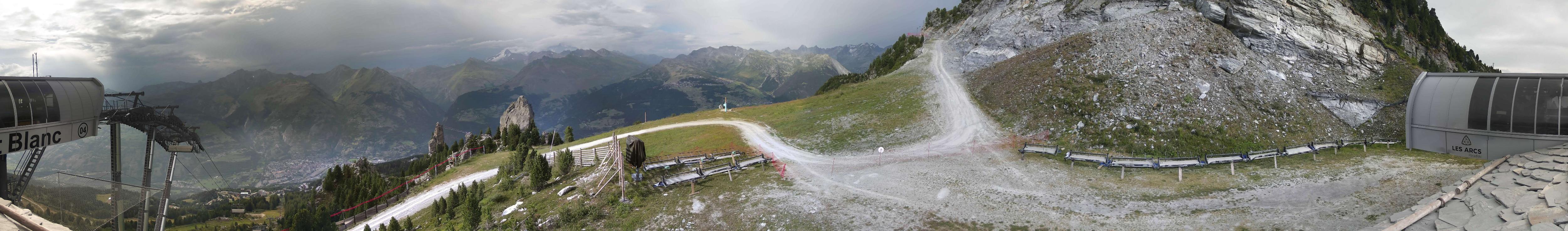Webcam Les Arcs: MontBlanc 1600m