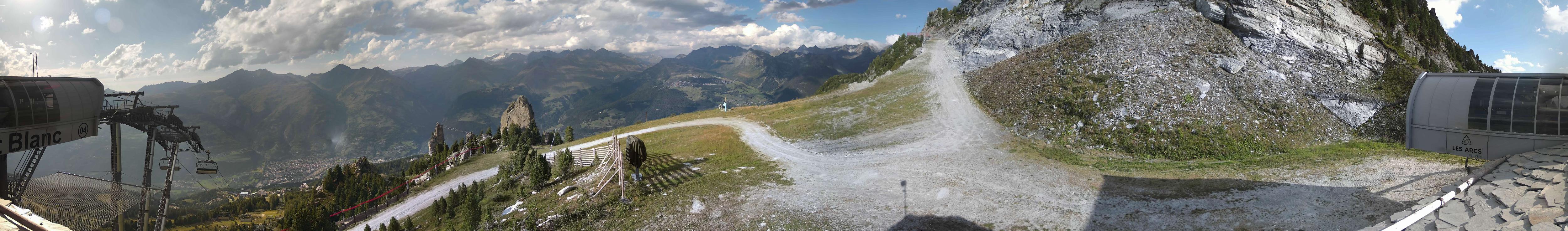 Webcam Les Arcs: MontBlanc 1600m