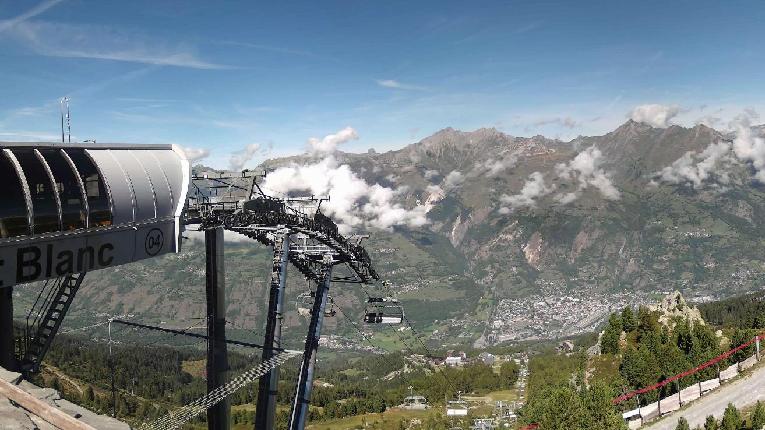 Webcam Les Arcs: MontBlanc 1600m