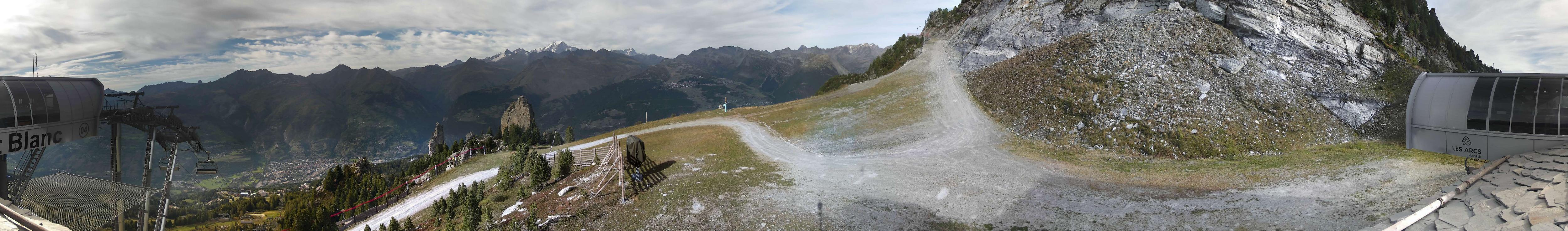 Webcam Les Arcs: MontBlanc 1600m