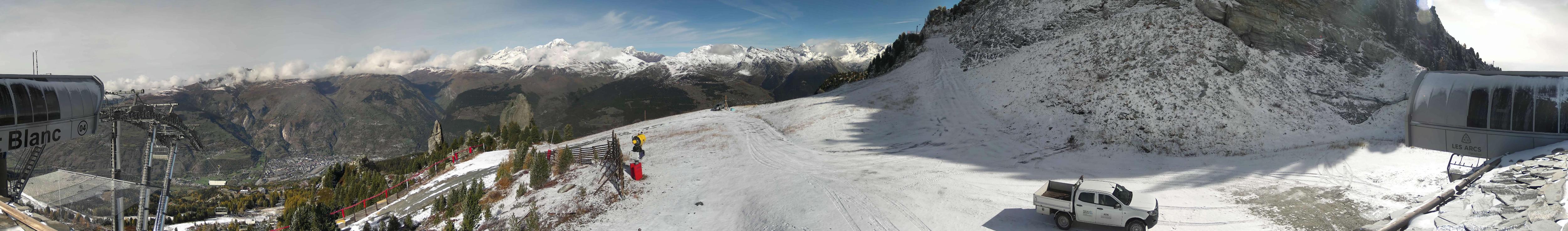 Webcam Les Arcs: MontBlanc 1600m