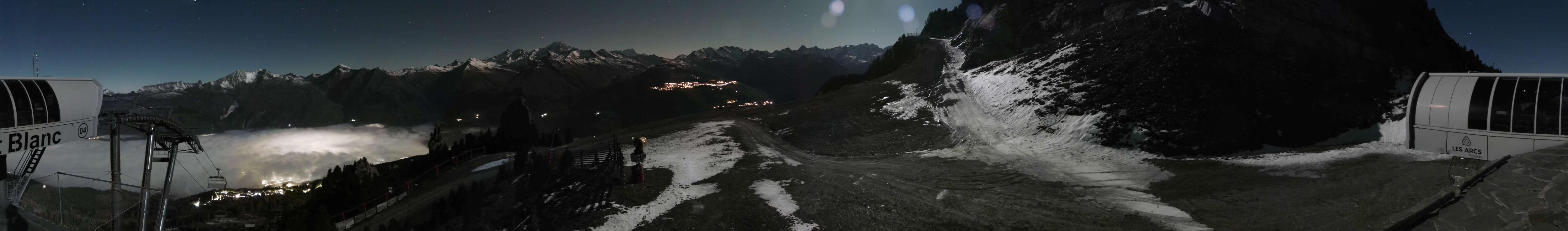 Webcam Les Arcs: MontBlanc 1600m