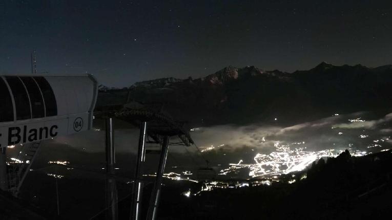Webcam Les Arcs: MontBlanc 1600m