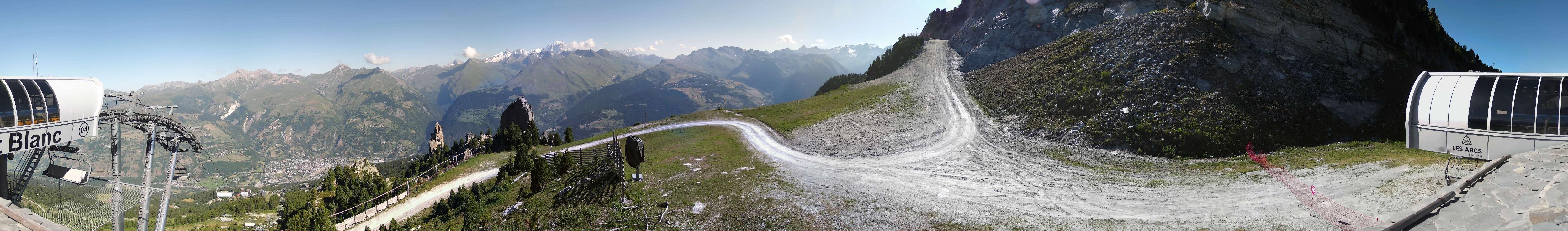 Webcam Les Arcs: MontBlanc 1600m