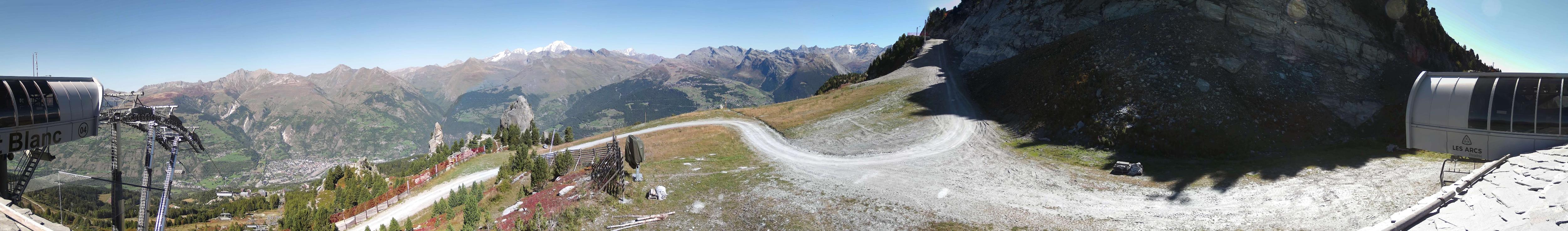 Webcam Les Arcs: MontBlanc 1600m