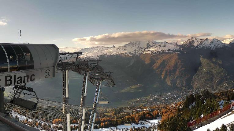 Webcam Les Arcs: MontBlanc 1600m