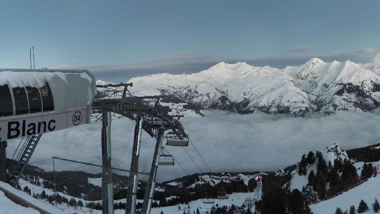 Webcam Les Arcs: MontBlanc 1600m