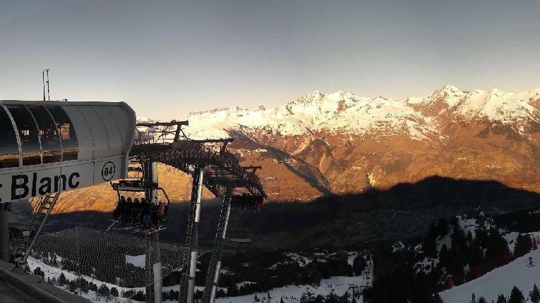 Webcam Les Arcs: MontBlanc 1600m