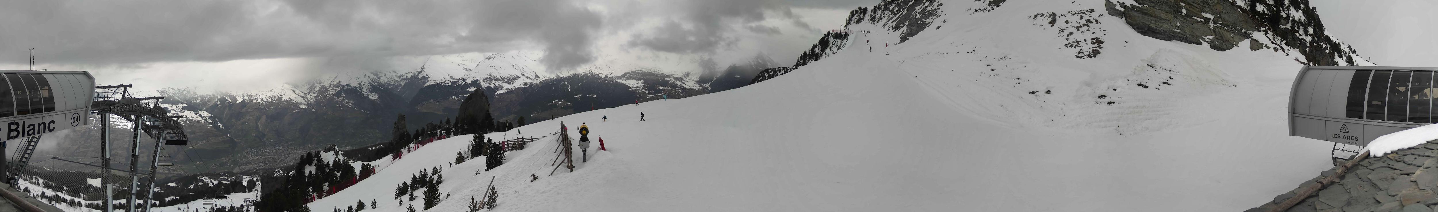 Webcam Les Arcs: MontBlanc 1600m