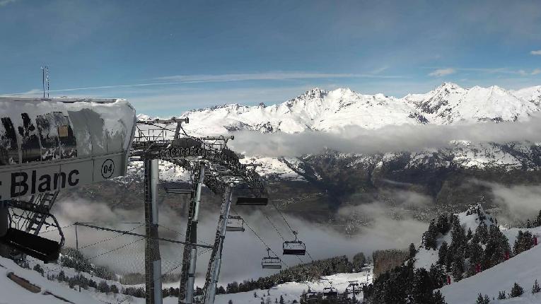 Webcam Les Arcs: MontBlanc 1600m