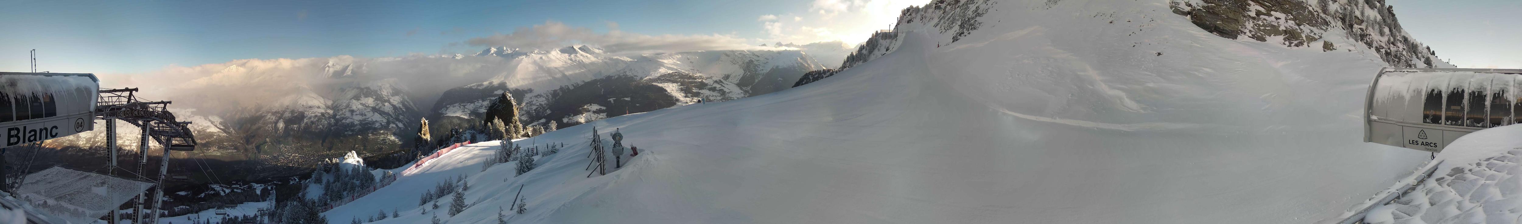 Webcam Les Arcs: MontBlanc 1600m