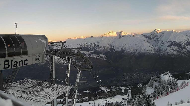 Webcam Les Arcs: MontBlanc 1600m