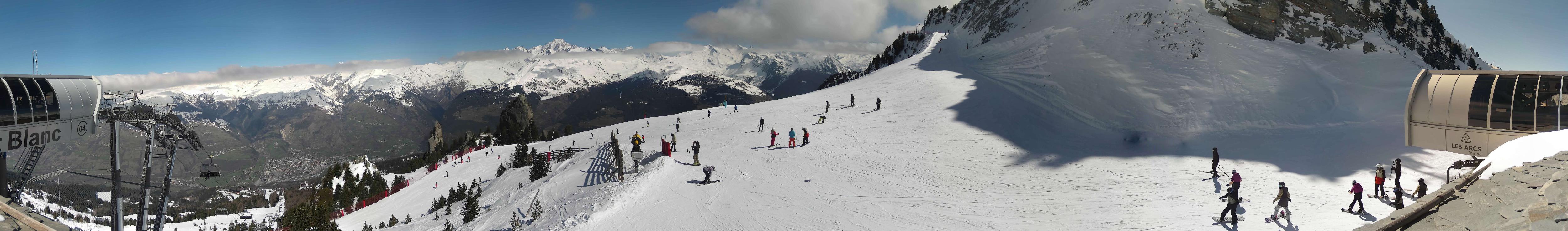 Webcam Les Arcs: MontBlanc 1600m