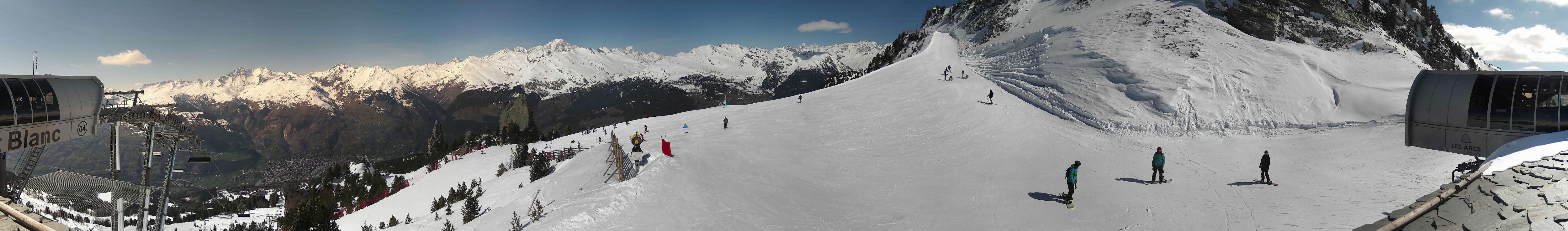 Webcam Les Arcs: MontBlanc 1600m
