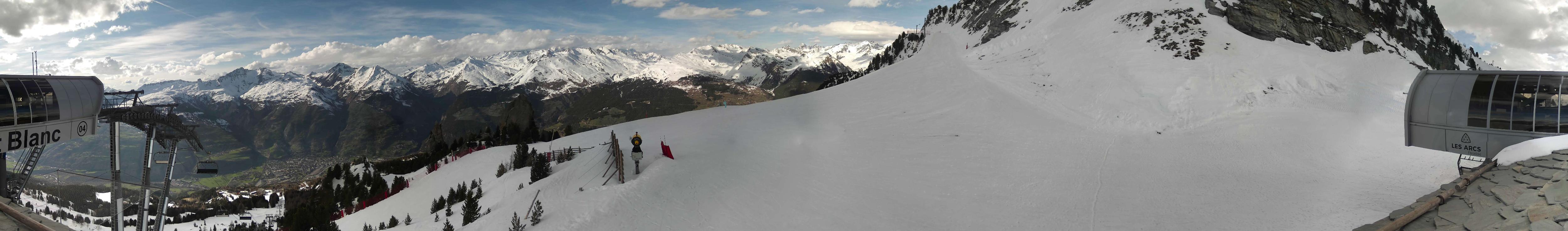 Webcam Les Arcs: MontBlanc 1600m