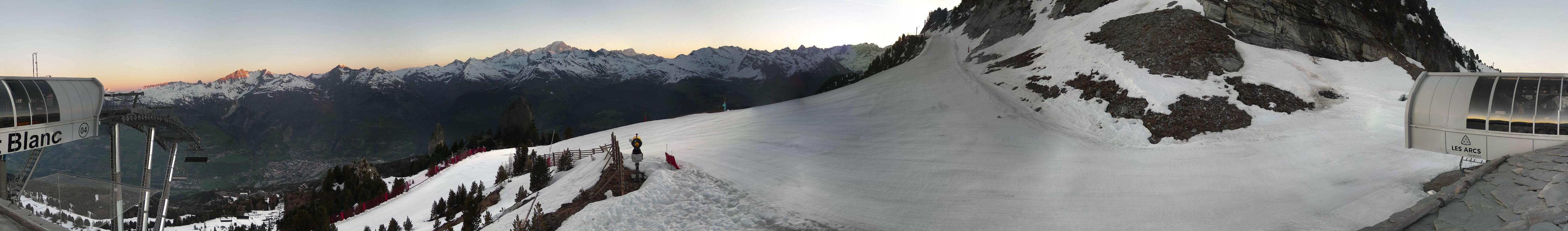 Webcam Les Arcs: MontBlanc 1600m