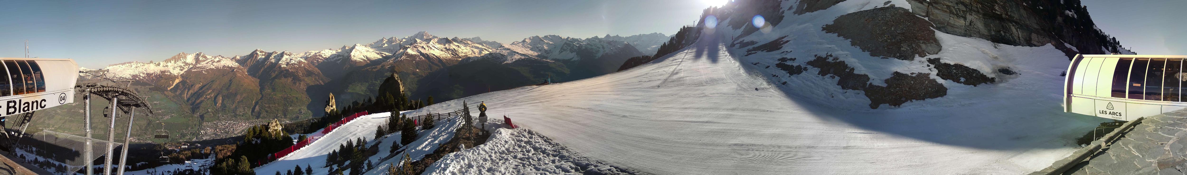 Webcam Les Arcs: MontBlanc 1600m